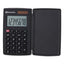 15921 Pocket Calculator With Hard Shell Flip Cover, 8-digit Lcd