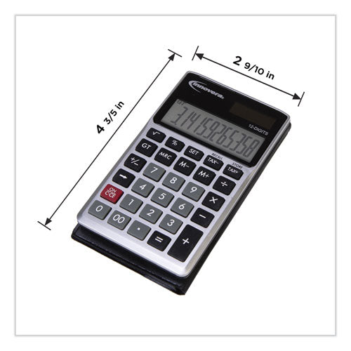 15922 Pocket Calculator, 12-digit Lcd