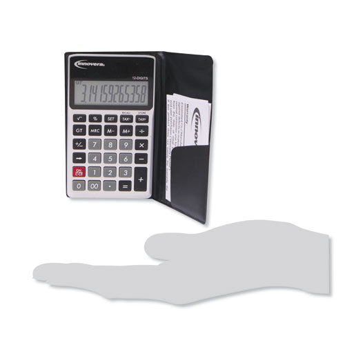 15922 Pocket Calculator, 12-digit Lcd