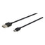 Usb To Usb-c Cable, 6 Ft, Black