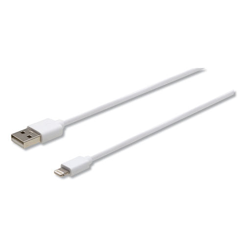Usb Apple Lightning Cable, 3 Ft, White