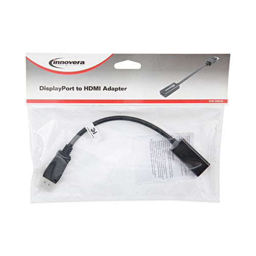 Displayport-hdmi Adapter, 0.65 Ft, Black