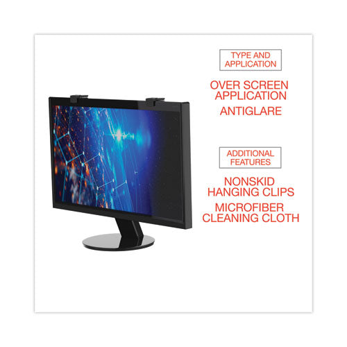 Protective Antiglare Lcd Monitor Filter For 21.5" To 22" Widescreen Flat Panel Monitor, 16:9/16:10 Aspect Ratio