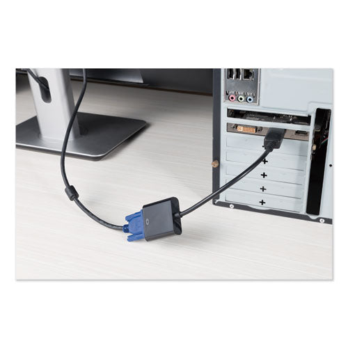 Displayport To Vga Adapter, 0.65 Ft, Black