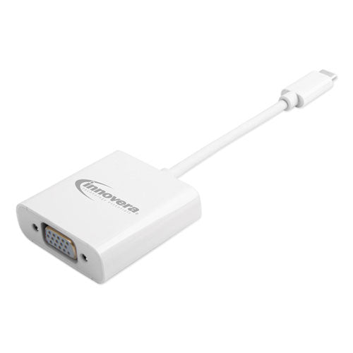 Usb Type-c Vga Adapter, Usb-c/vga, 0.65 Ft, White