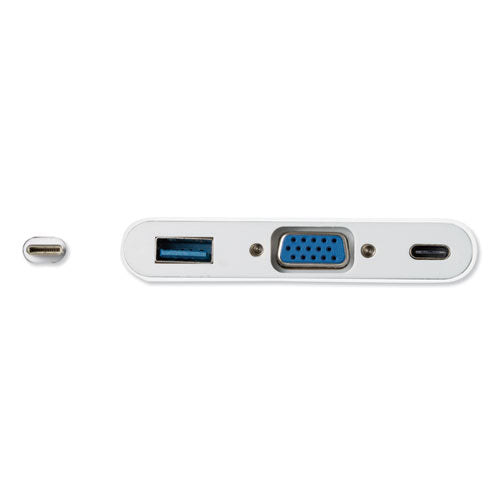 Usb Type-c Vga Adapter, Usb-c/vga, 0.65 Ft, White