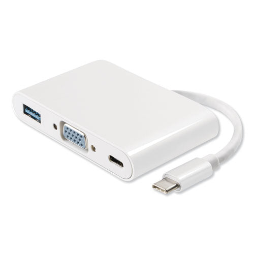 Usb Type-c Vga Adapter, Usb-c/vga, 0.65 Ft, White