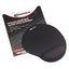 Mouse Pad With Fabric-covered Gel Wrist Rest, 10.37 X 8.87, Black