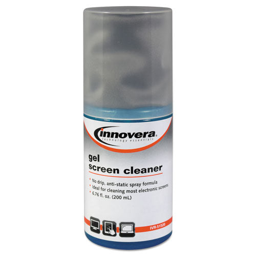Anti-static Gel Screen Cleaner, With Gray Microfiber Cloth, 4 Oz Spray Bottle