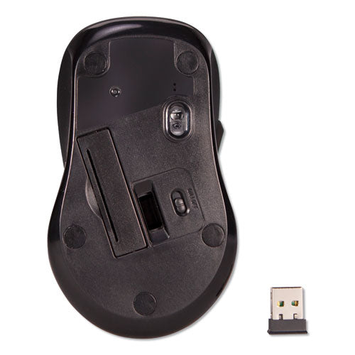 Hyper-fast Scrolling Mouse, 2.4 Ghz Frequency/26 Ft Wireless Range, Right Hand Use, Black