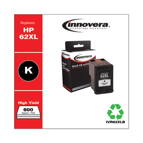 Remanufactured Black High-yield Ink, Replacement For 62xl (c2p05an), 600 Page-yield