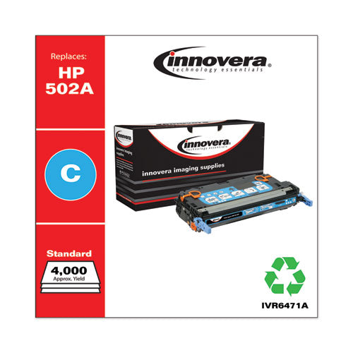 Remanufactured Cyan Toner, Replacement For 502a (q6471a), 4,000 Page-yield
