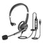 Monaural Headset, Black/Silver, IVR70001