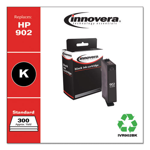 Remanufactured Black Ink, Replacement For 902 (t6l98an), 300 Page-yield