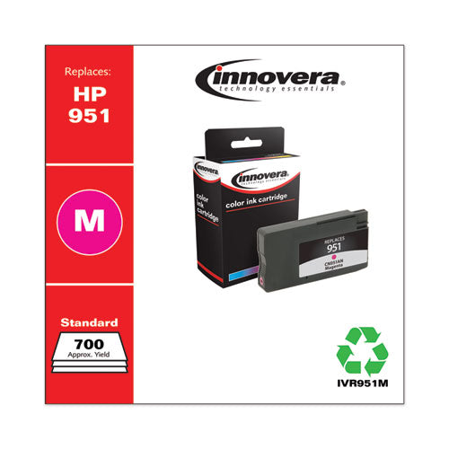 Remanufactured Magenta Ink, Replacement For 951 (cn051an), 700 Page-yield