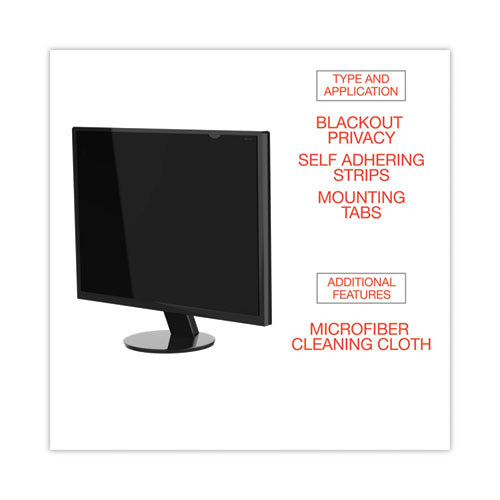 Blackout Privacy Filter For 15.6" Widescreen Laptop, 16:9 Aspect Ratio