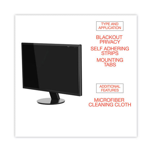 Blackout Privacy Filter For 22" Widescreen Flat Panel Monitor, 16:10 Aspect Ratio