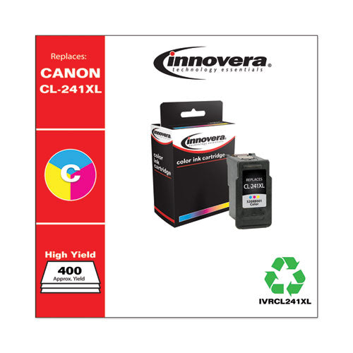 Remanufactured Tri-color High-yield Ink, Replacement For Cl-241xl (5208b001), 400 Page-yield
