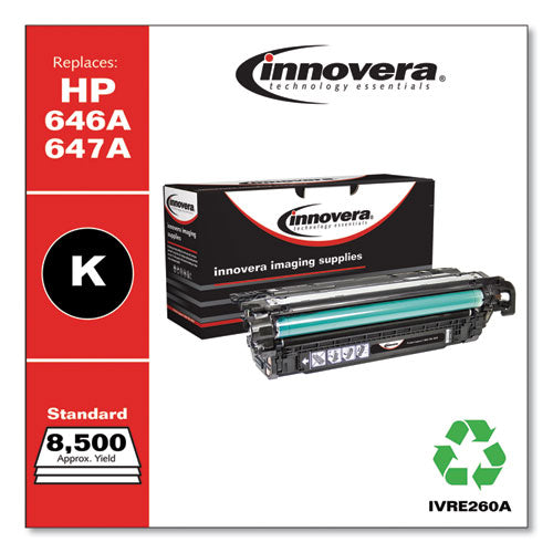 Remanufactured Black Toner, Replacement For 647a (ce260a), 8,500 Page-yield