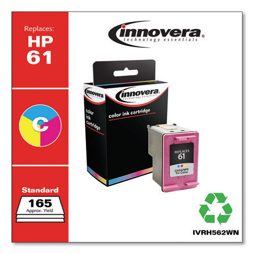 Remanufactured Tri-color Ink, Replacement For 61 (ch562wn), 165 Page-yield