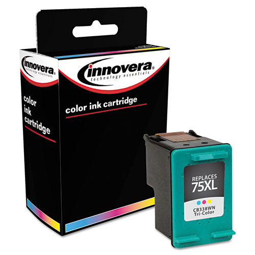 Remanufactured Tri-color High-yield Ink, Replacement For 75xl (cb338wn), 520 Page-yield