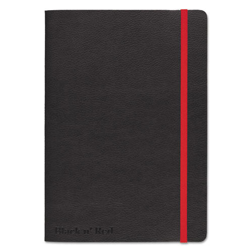 Flexible Cover Casebound Notebook, Scribzee Compatible, 1 Subject, Wide/legal Rule, Black Cover, 8.25 X 5.75, 71 Sheets