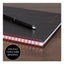 Hardcover Twinwire Notebook, Scribzee Compatible, 1 Subject, Wide/legal Rule, Black Cover, 9.88 X 6.88, 70 Sheets