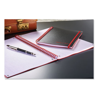 Flexible Cover Twinwire Notebook, Scribzee Compatible, 1 Subject, Wide/legal Rule, Black Cover, 11.75 X 8.25, 70 Sheets