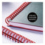 Flexible Cover Twinwire Notebook, Scribzee Compatible, 1 Subject, Wide/legal Rule, Black Cover, 11.75 X 8.25, 70 Sheets