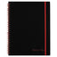 Flexible Cover Twinwire Notebook, Scribzee Compatible, 1 Subject, Wide/legal Rule, Black Cover, 11 X 8.5, 70 Sheets