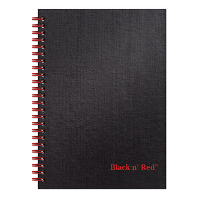 Hardcover Twinwire Notebook, Scribzee Compatible, 1 Subject, Wide/legal Rule, Black Cover, 8.25 X 5.88, 70 Sheets