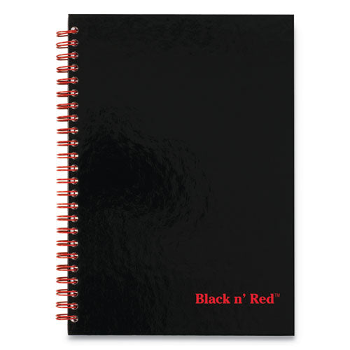 Hardcover Twinwire Notebook, Scribzee Compatible, 1 Subject, Wide/legal Rule, Black Cover, 8.25 X 5.88, 70 Sheets