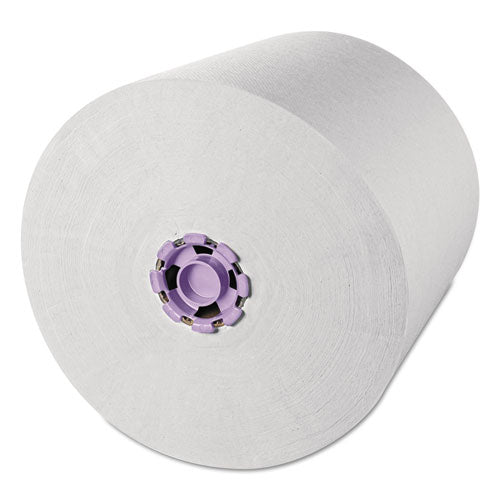 Essential High Capacity Hard Roll Towels For Business, Absorbency Pockets, 1.5" Core, 8" X 1,000 Ft, White, 12 Rolls/carton