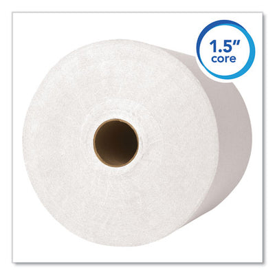 Essential High Capacity Hard Roll Towels For Business, Absorbency Pockets, 1.5" Core, 8" X 1,000 Ft, White, 12 Rolls/carton