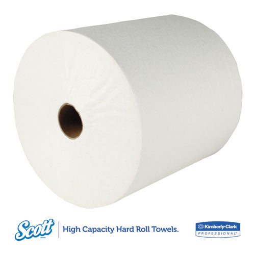 Essential Hard Roll Towels For Business, Absorbency Pockets, 1.5" Core, 8" X 800 Ft, White, 12 Rolls/carton