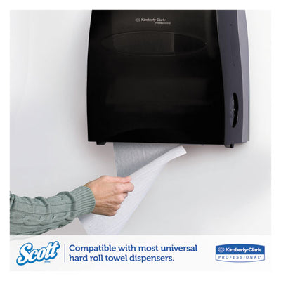 Essential Hard Roll Towels For Business, Absorbency Pockets, 1.5" Core, 8" X 800 Ft, White, 12 Rolls/carton