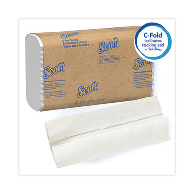 Essential C-fold Towels For Business, Absorbency Pockets, 10.13 X 13.15, White, 200/pack, 12 Packs/carton