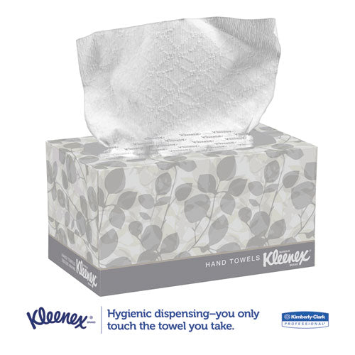 Hand Towels, Pop-up Box, Cloth, 1-ply, 9 X 10.5, White, 120/box, 18 Boxes/carton