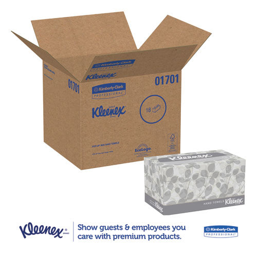 Hand Towels, Pop-up Box, Cloth, 1-ply, 9 X 10.5, White, 120/box, 18 Boxes/carton