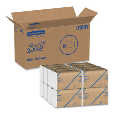 Essential Multi-fold Towels 100% Recycled, 9.2  X 9.4, White, 250/pack, 16 Pack/carton