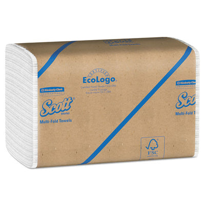 Essential Multi-fold Towels, Absorbency Pockets, 9.2 X 9.4, White, 250/pack, 16 Packs/carton