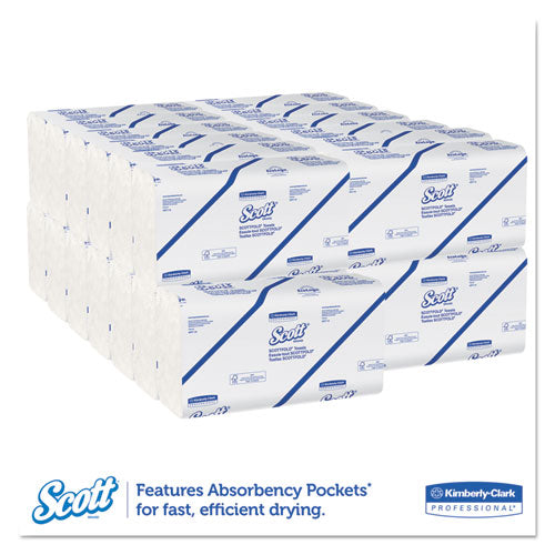 Pro Scottfold Towels, 9.4 X 12.4, White, 175 Towels/pack, 25 Packs/carton