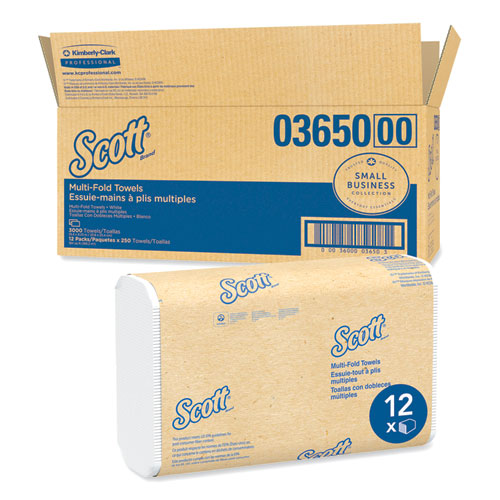 Multi-fold Towels, Absorbency Pockets, 9.2 X 9.4, White, 250 Sheets/pack