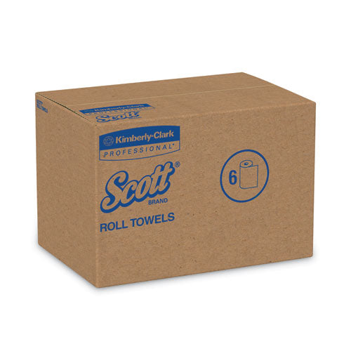 Essential Hard Roll Towels For Business, 1.5" Core, 8 X 800 Ft, Natural, 12 Rolls/carton
