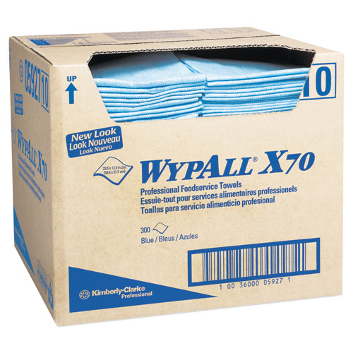 X70 Wipers, Kimfresh Antimicrobial, 12.5 X 23.5, White, 300/carton