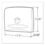 Personal Seat Cover Dispenser, 17.5 X 2.25 X 13.25, White