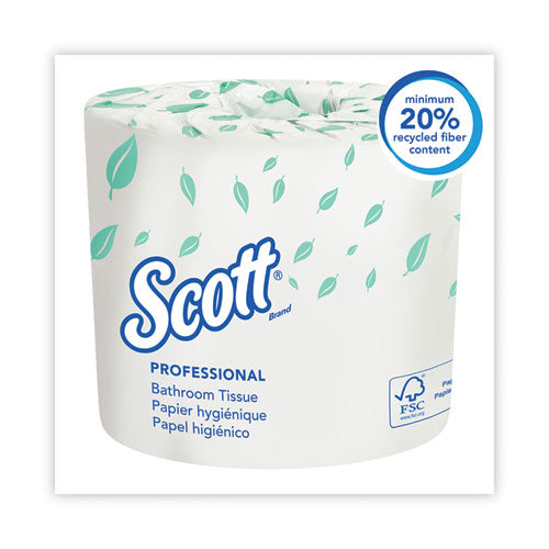 Essential Standard Roll Bathroom Tissue For Business, Septic Safe, Convenience Carton, 2-ply, White, 550/roll, 20 Rolls/ct