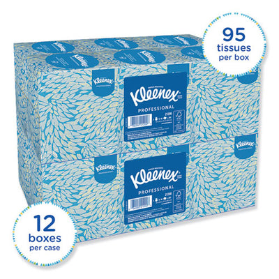 Boutique White Facial Tissue For Business, Pop-up Box, 2-ply, 95 Sheets/box, 6 Boxes/pack, 6 Packs/carton
