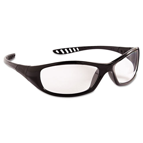 V40 Hellraiser Safety Glasses, Black Frame, Clear Anti-fog Lens