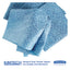 Power Clean Oil, Grease And Ink Cloths, 1/4 Fold, 12.5 X 12, Blue, 66/box, 8 Boxes/carton